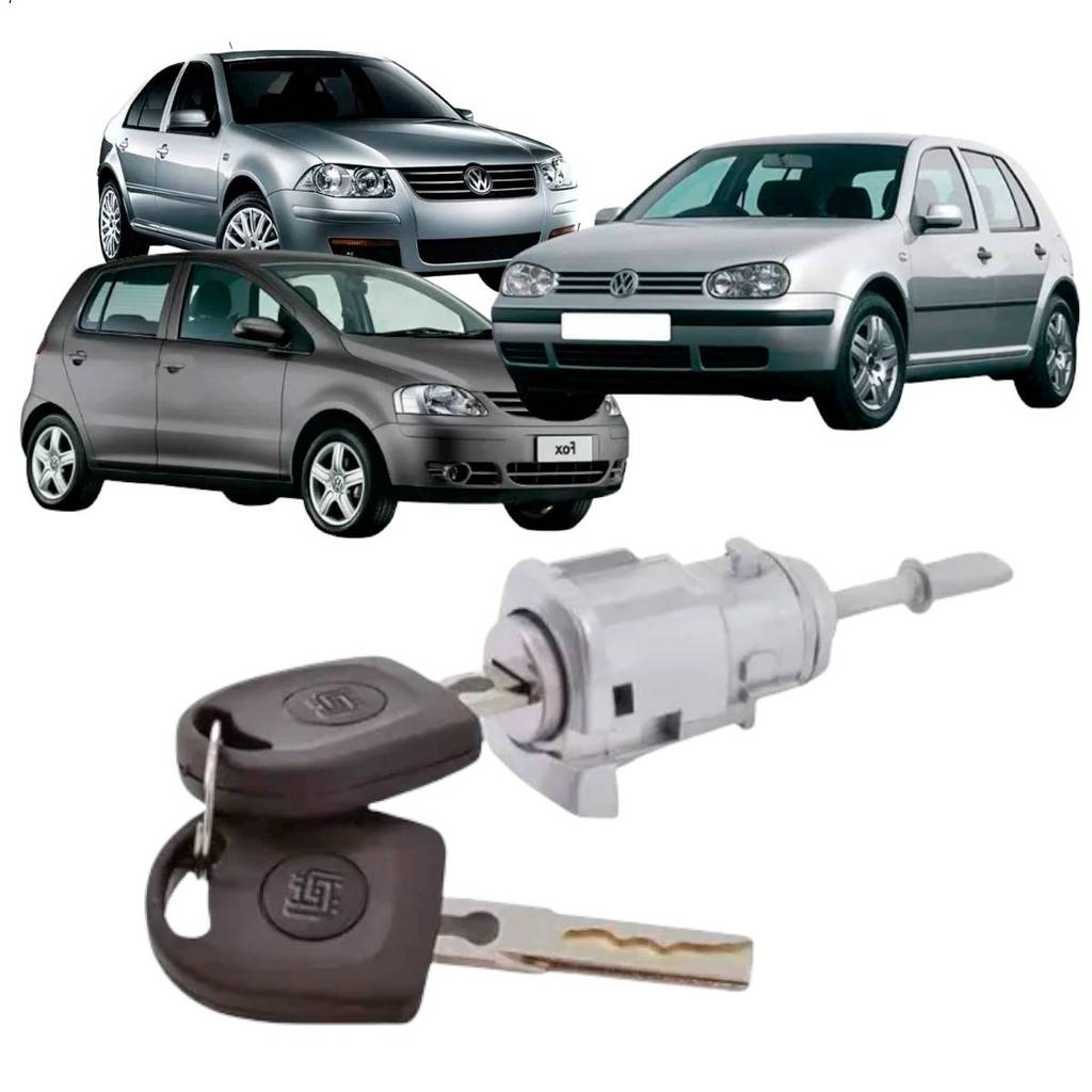 Cilindro Fox 2003 2009 Golf 2002 2007 Dianteira Lado Esquerdo Com Chave