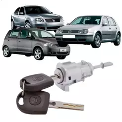 Cilindro Fox 2003 2009 Golf 2002 2007 Dianteira Lado Esquerdo Com Chave