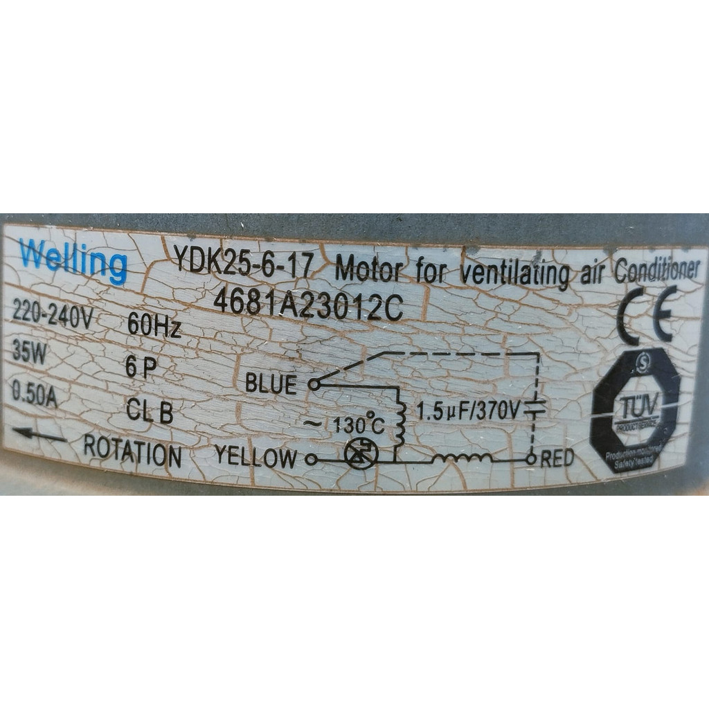Motor Condensadora Split LG 12000 Btus Ydk25-6-17 4681a23012c