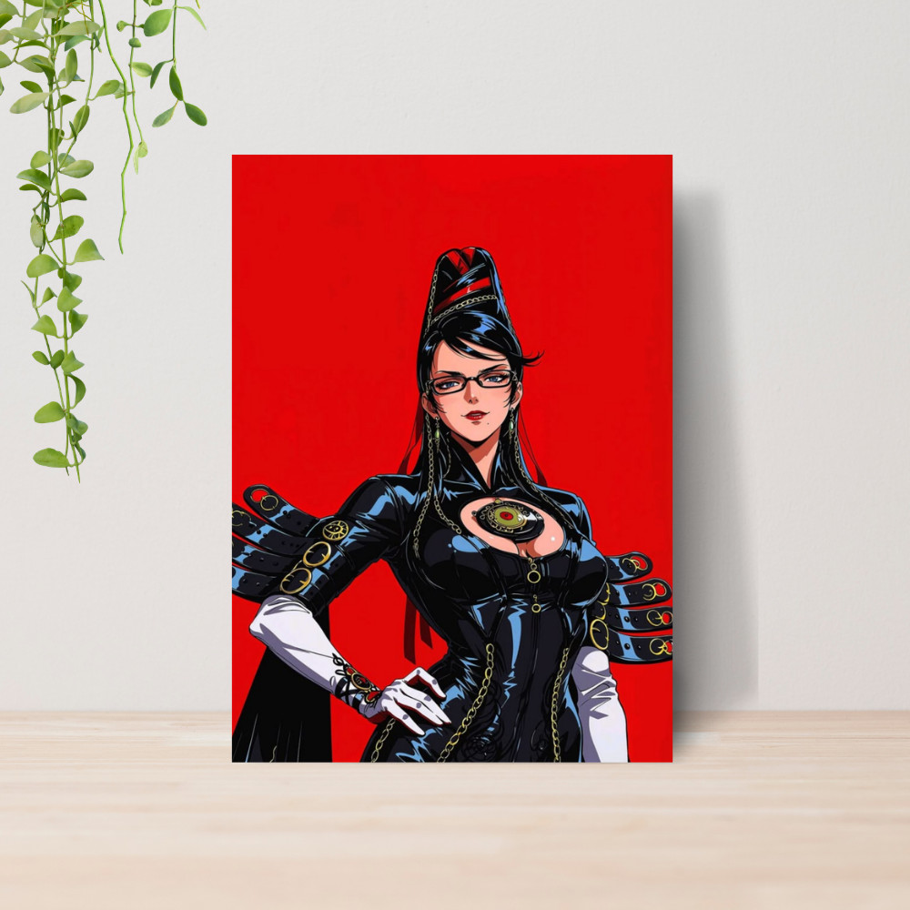 Quadro Decorativo Bayonetta Gamer Jogo Videogame 03 | Placa 20x28 Poster Decoração Quarto Sala