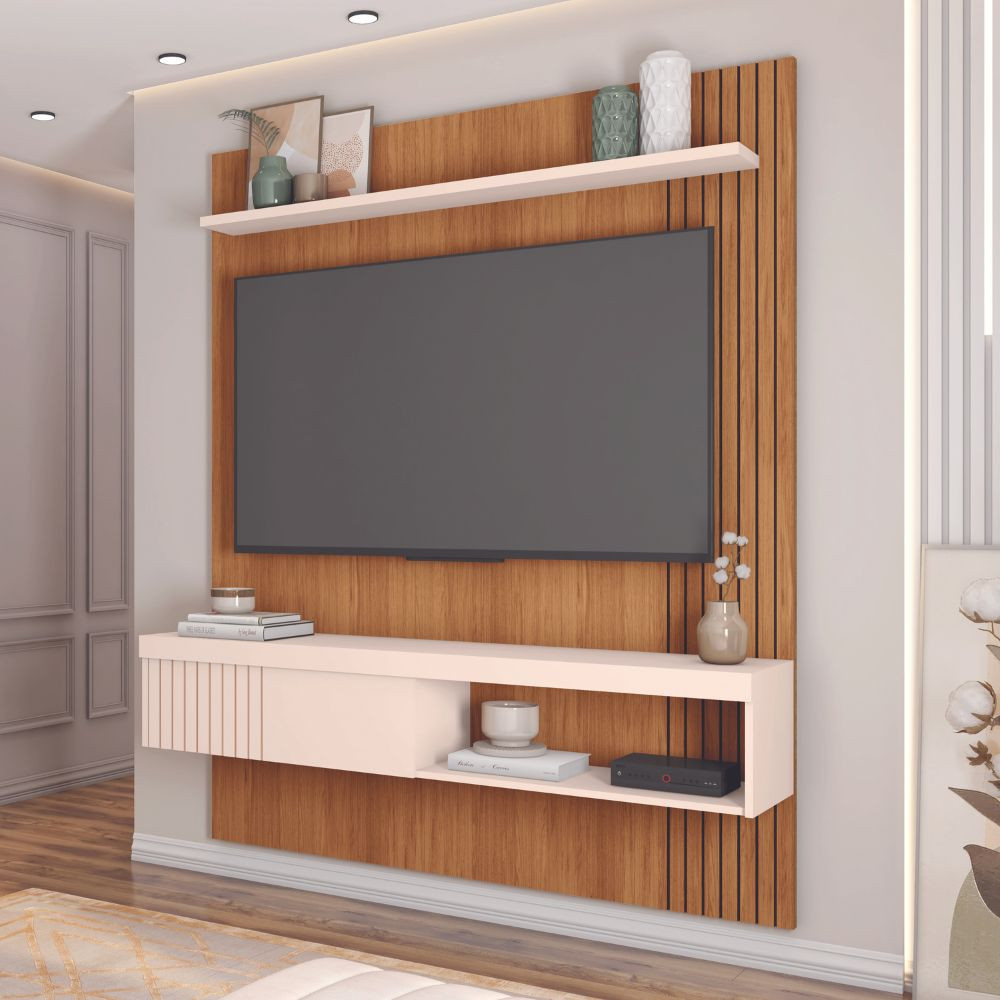 Painel Para TV Até 55 Polegadas Esmeralda Caemmun 1,50