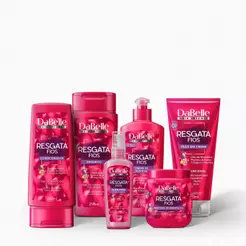 Kit Reconstrução Resgata Fios com Queratina Dabelle Hair - 6 Produtos