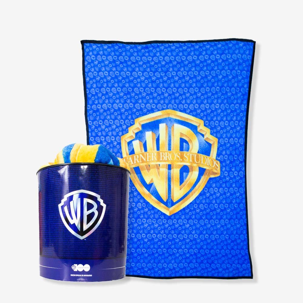 Kit Manta Com Balde Warner 100 Anos