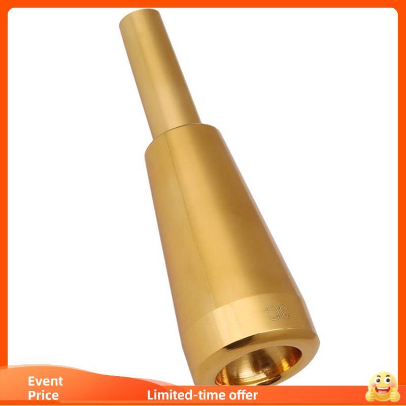 Bocal De Trompete 3C De Metal Dourado Para Ou Conn E C