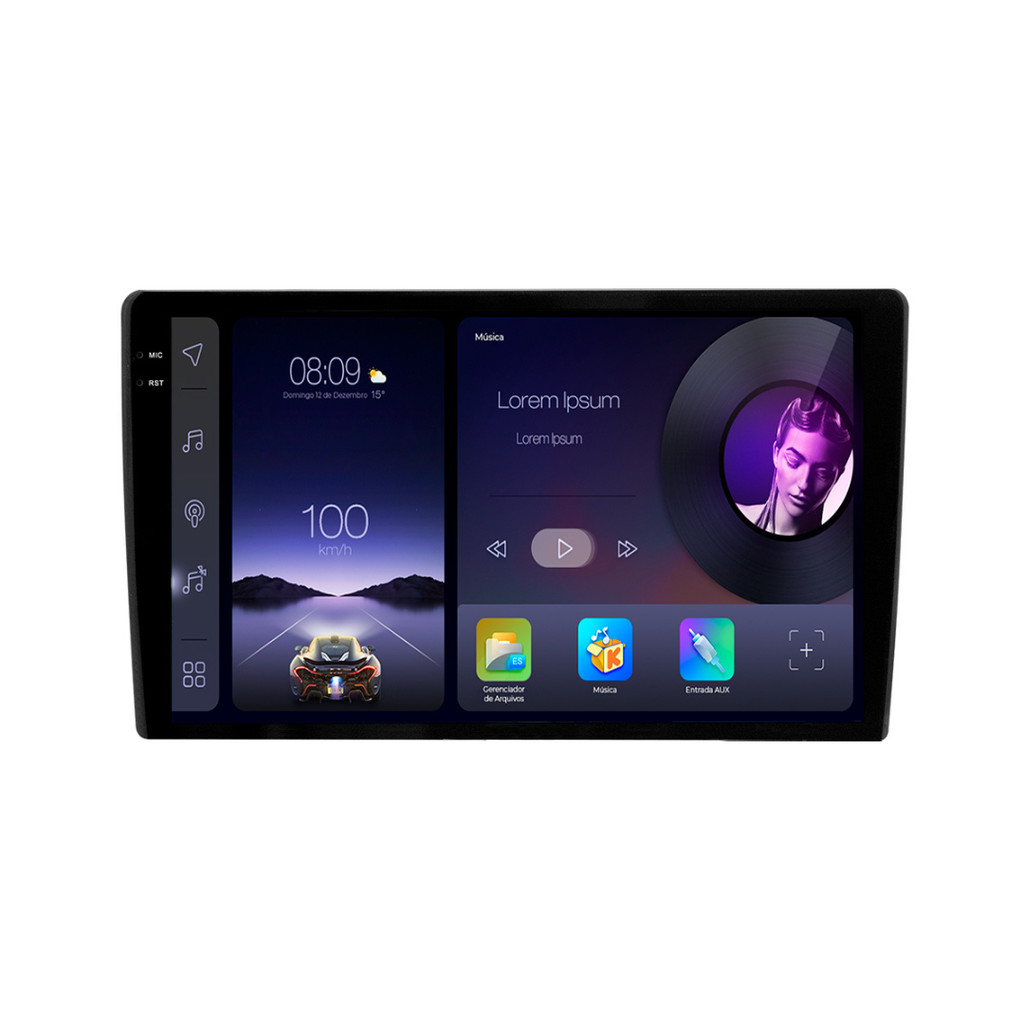 Imagem Multimidia Pad Adak 10pol Carplay 2ram 64gb Tela All In Qled