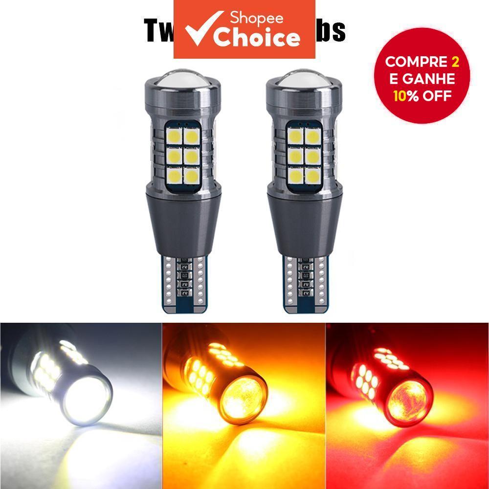 Lâmpada Led T15 3030 27smd Para Carro: Luz De Estacionamento, Luz De Ré, Sinal De Virada E Iluminação Da placa