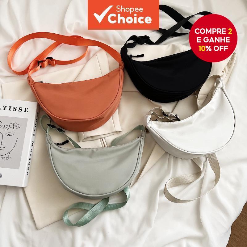 Saco De Nylon Coreano Chic Estilo Com Grande Capacidade em Oferta na Shopee