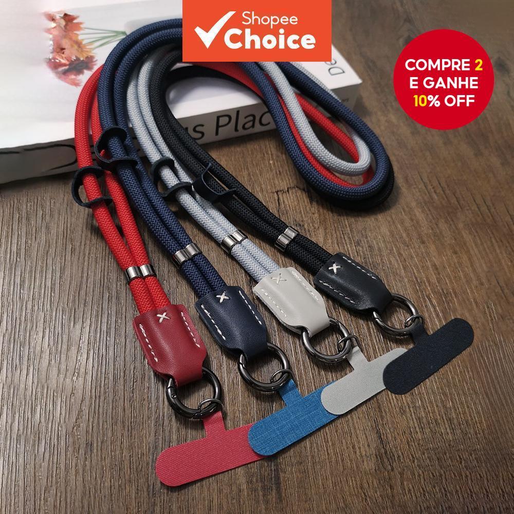 Cordão De Telefone Trançado Unissex – Alça De Pescoço Longo Para Escalada Ao Ar Livre