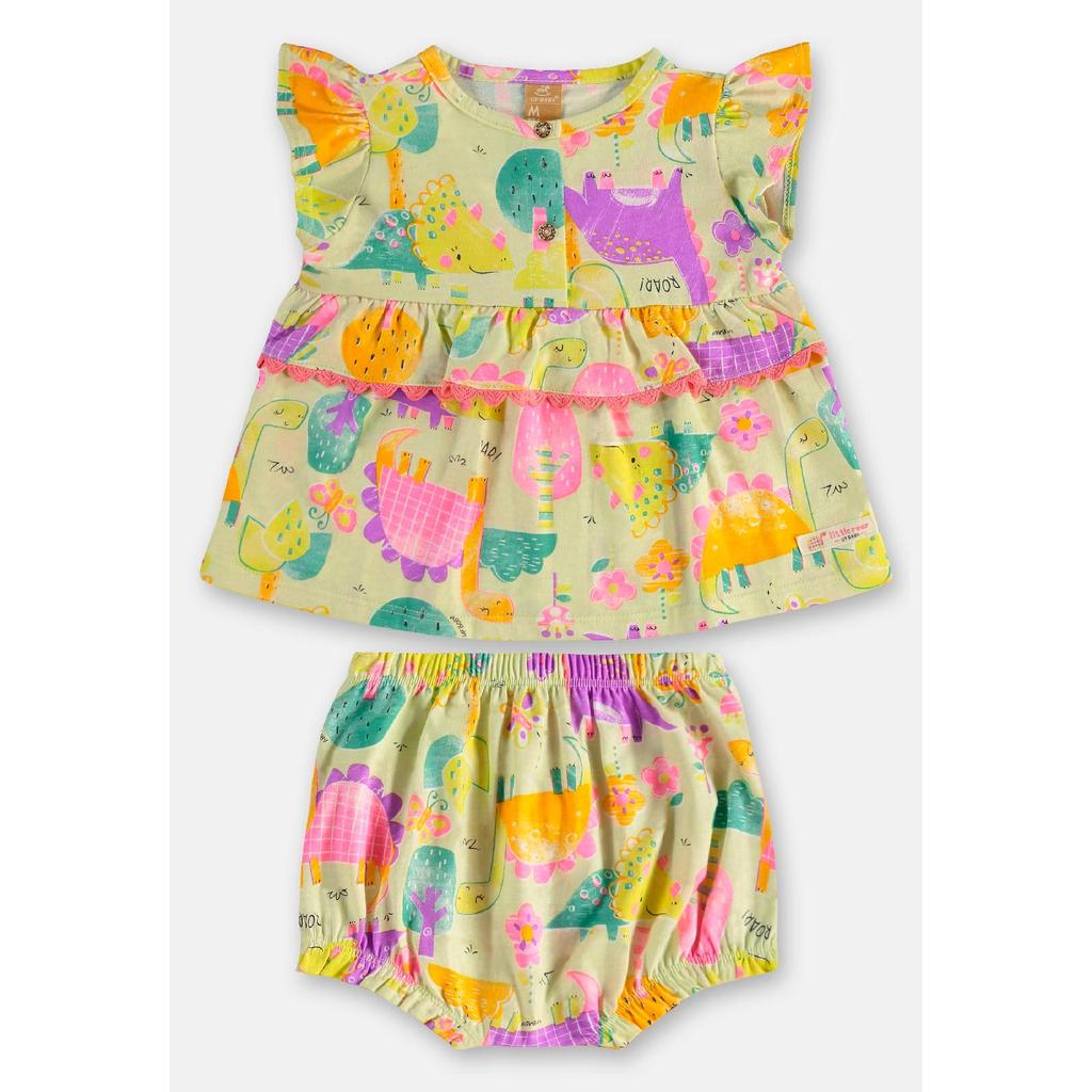 Conjunto Bata Calcinha Dinossauros Up Baby