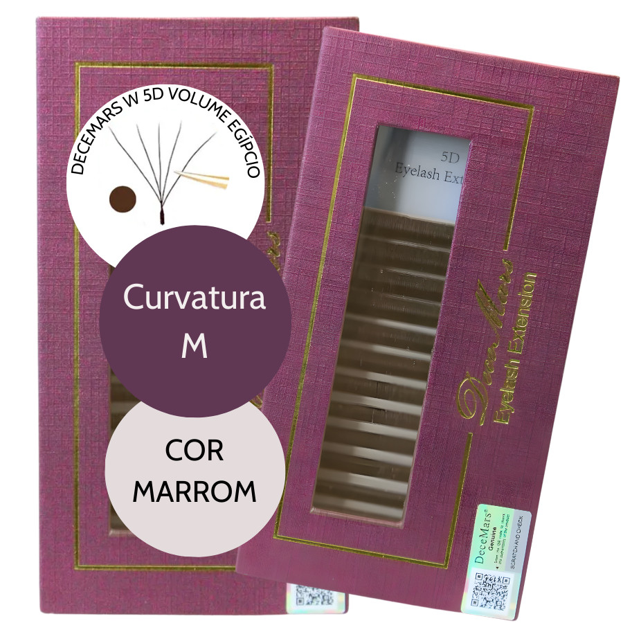 Cílios Decemars 5D Marrom Curvatura M Efeito Fox Extensão De Cílios Volume Egípcio Retenção Adesivo em Oferta na Shopee