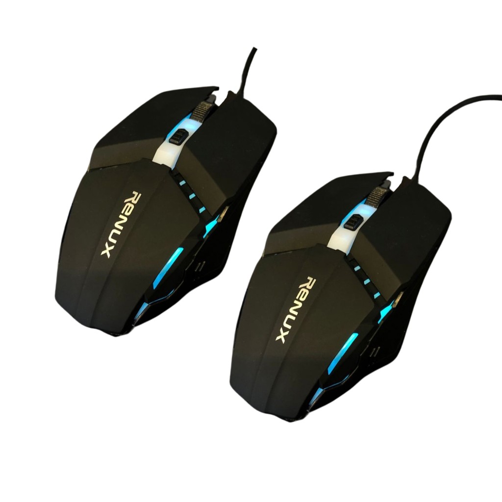 Kit 2 Mouses Gamer Pro Led Rgb 3000 Dpi 3.0/2.0 Cfio Renux