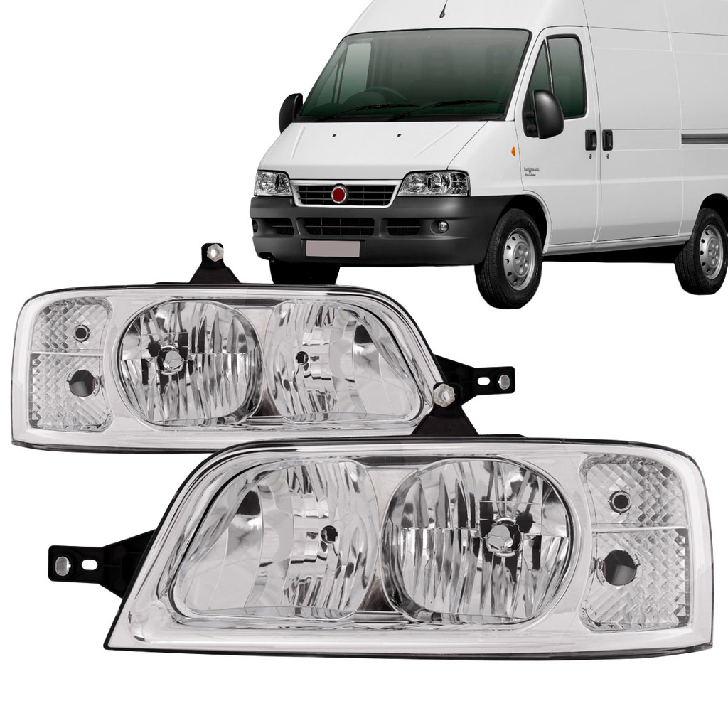Par Farol Ducato 2005 2006 2007 2008 2009 2010 2011 2012 Foco Duplo Cromado