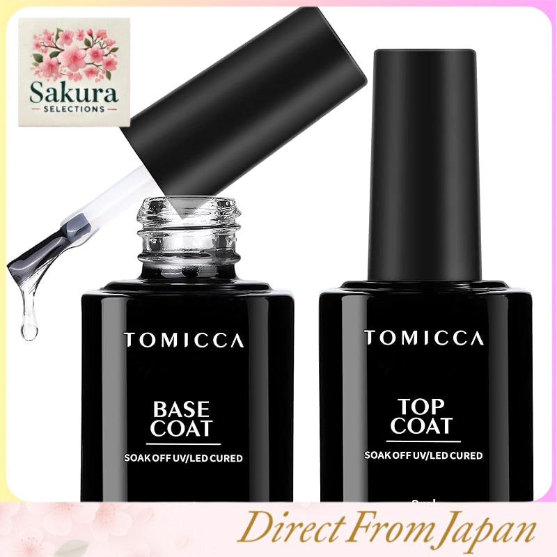 TOMICCA Gel Nail Polish Set and Magnetic Cat Eye Gel Collection – UV/LED Compatible, Large Capacity, Non-Wipe Top & Base Coats, Magnetic Gel Polishes with Magnet Included, Quick-Dry Primer, Suitable for Beginners and Professionals