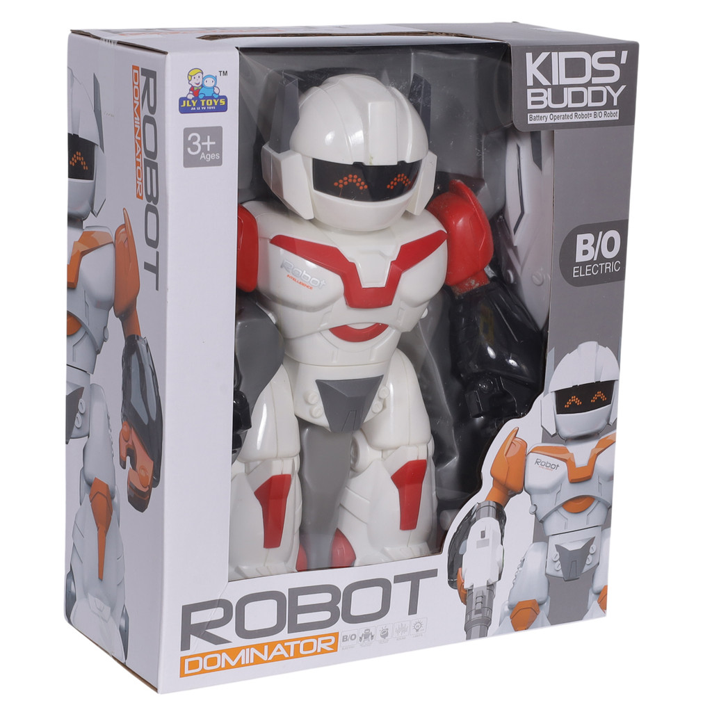 Brinquedo Robô Dominador Movimento Luz Led