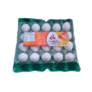 Ef200 -Ovos Tipo Extra Branco Pvc C/20 - Cx 10 Bjas  Sta Monica em Oferta na Shopee