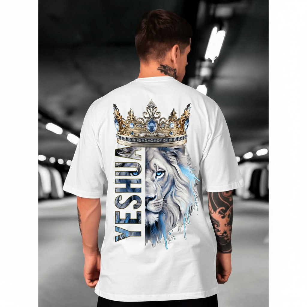 Camiseta Yeshua Leão Cristã Gospel Evangélica Unissex Tecido Premium 100% Algodão em Oferta na Shopee