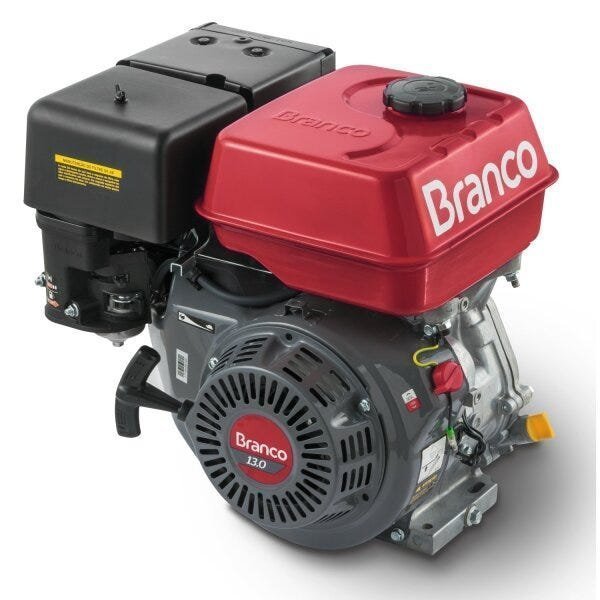 Motor a Gasolina 13CV Partida Elétrica B4T13.0H Eixo Horizontal Branco