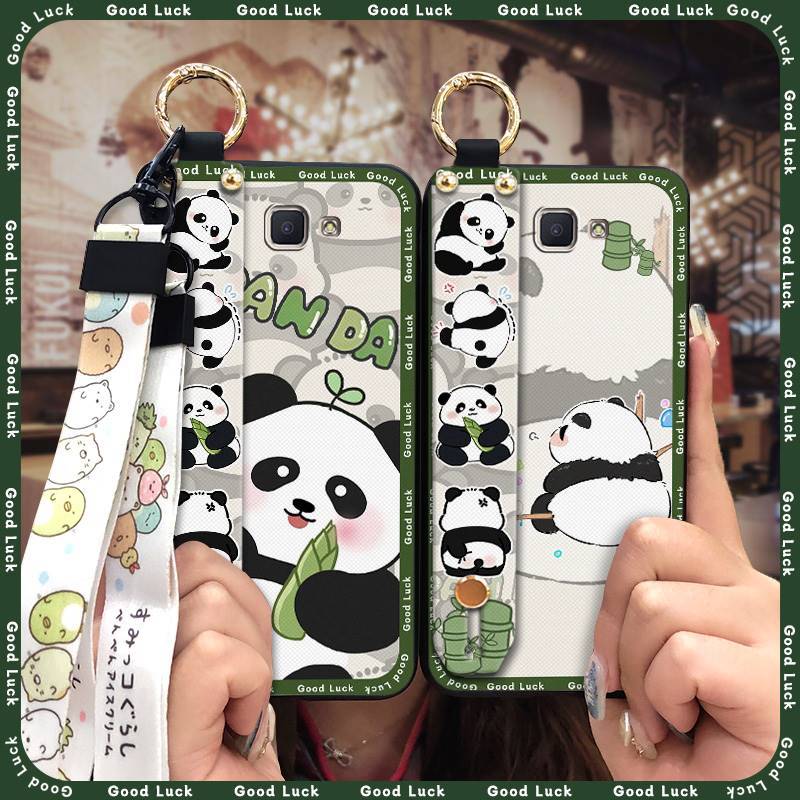 Capa Traseira Panda Phone case Para Samsung Galaxy J7 Prime/2/2018/ON7 2016/G610F Durável Resistente À Sujeira Bonito Co