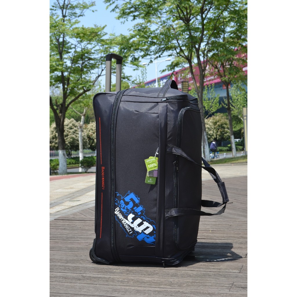 Extra grande 150cm puxar caixa roda unidirecional bagagem de viagem 160cm Oversized remessa pano bagagem no exterior cai