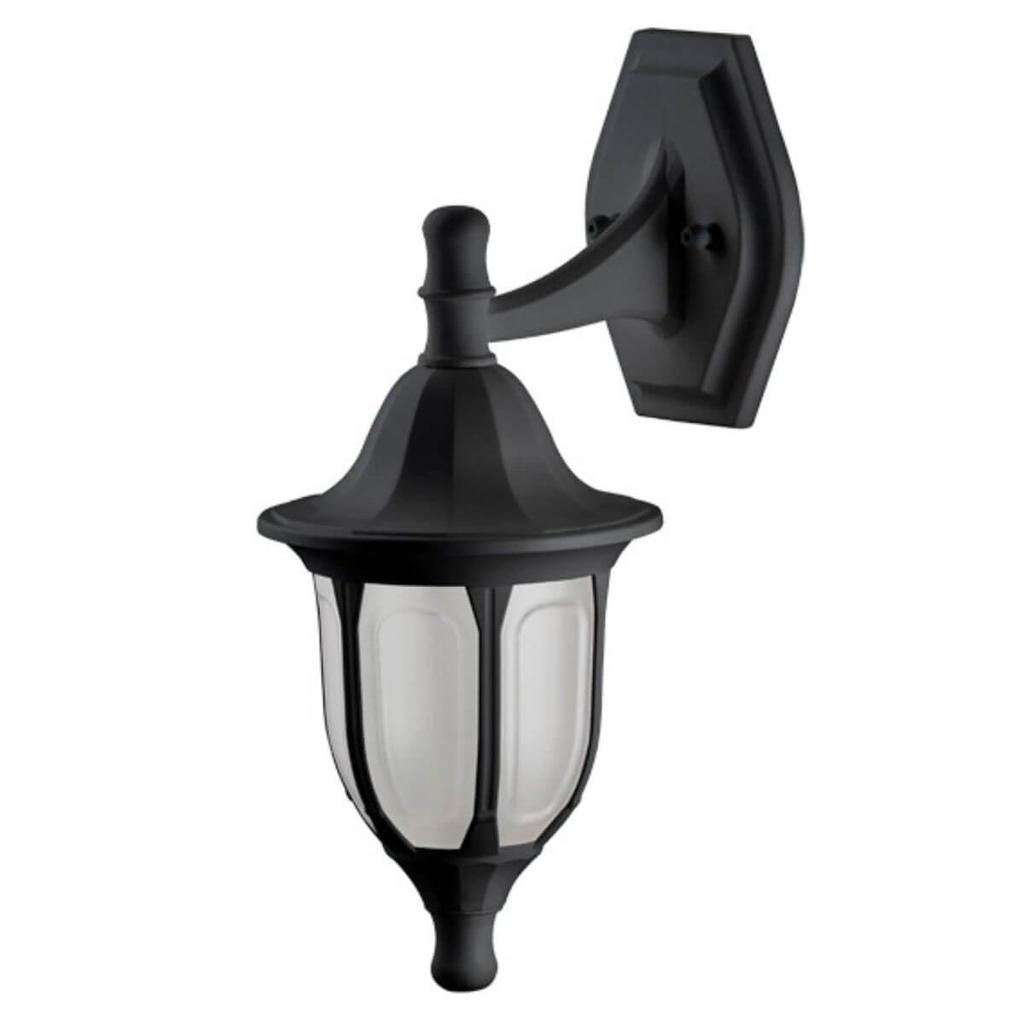 Arandela Preta Parede Suporte Superior Termoplástico Bivolt Decoração Modena Dital