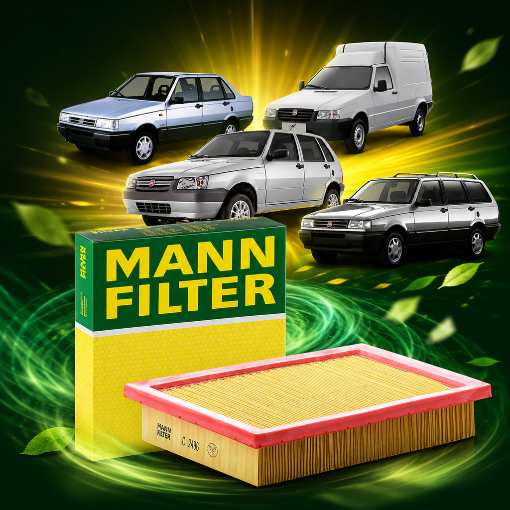 Filtro Ar Fiat Uno Prêmio Elba Fiorino Mann-filter C2496