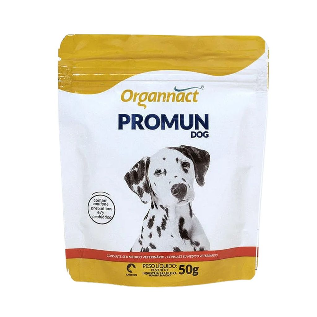 Promun Dog Suplemento Vitamínico P/ Cães Sachê 50g Organnact