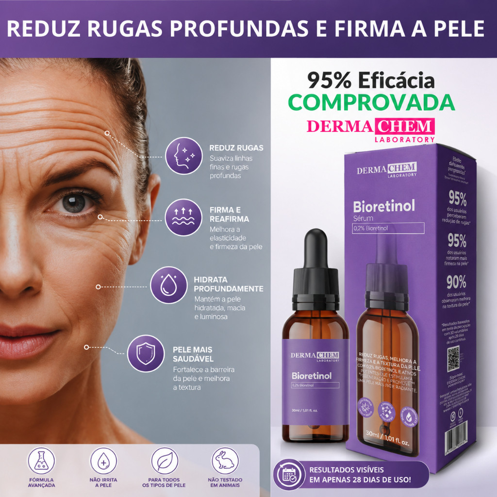 Sérum Facial Derma Chem Original | Firmeza, Hidratação e Efeito Lifting
