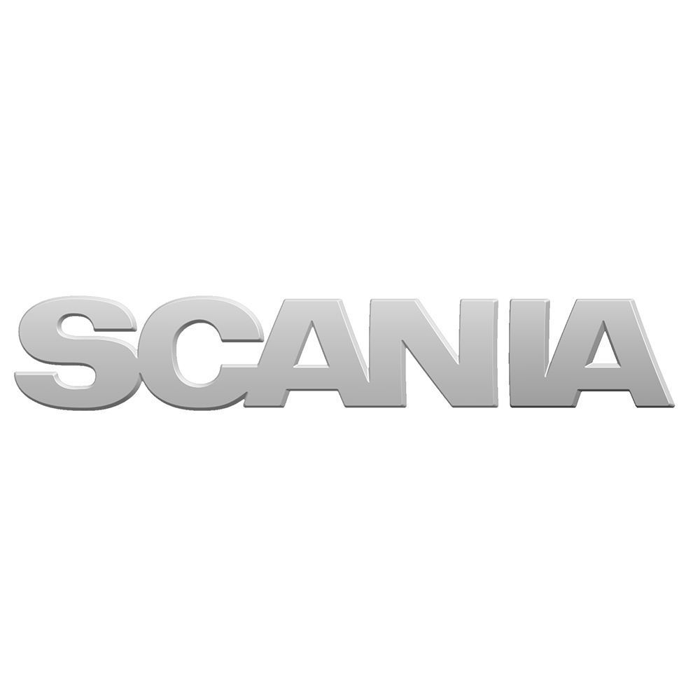Capa Emblema Grade Scania S4 Original Espelhado Cromado Inox
