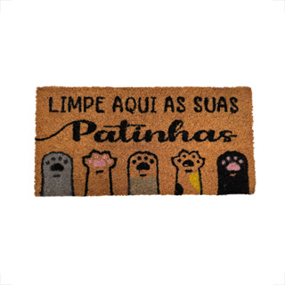 Tapete Capacho de Fibra para Entrada - Coco Natural em Oferta na Shopee