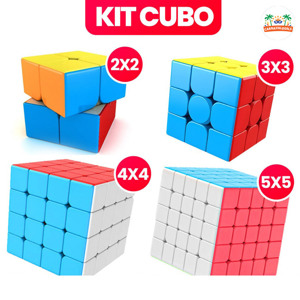 Conjunto de cubos de rubik profissional Original, cubo de rubik Anti-estresse, brinquedo de Jade preto 2x2/3x3/4x4/5x5/p