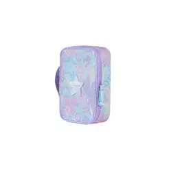 Estojo Box Feminino Grande Star Candy Lilás