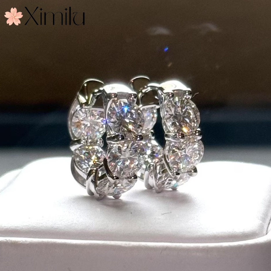 ❤ Brincos de diamante leves e luxuosos de venda quente da moda, brincos de diamante completos luxuosos, joias femininas