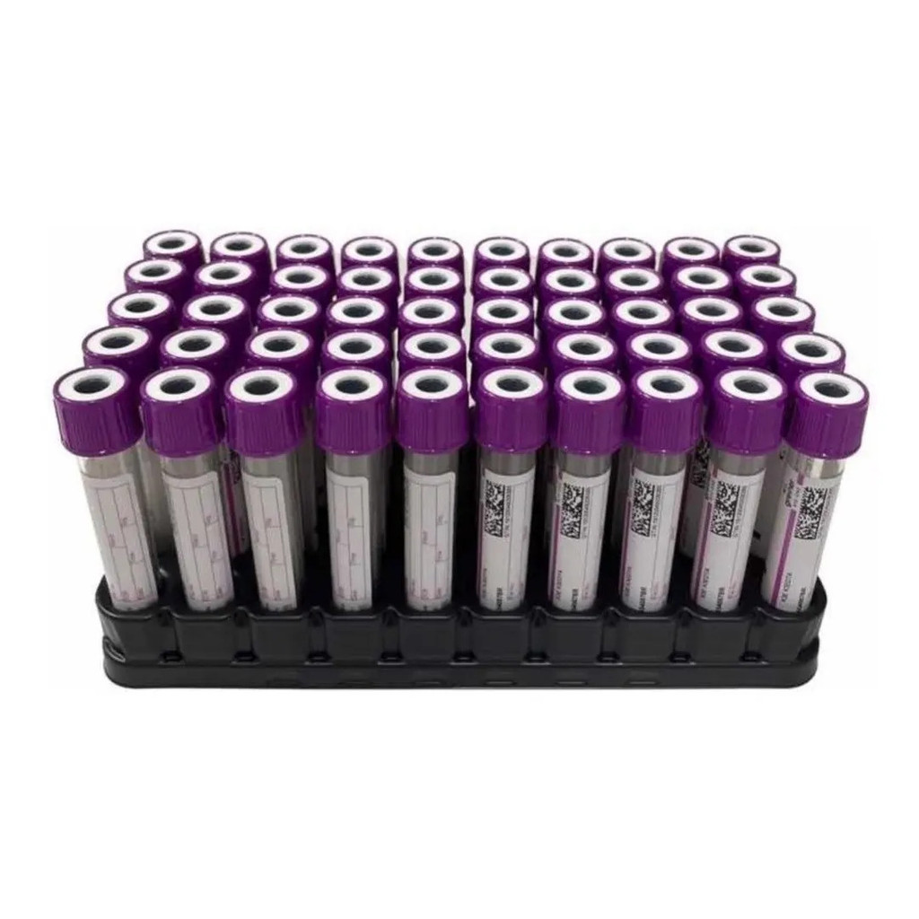 Tubo Coleta Sangue Vacuette Edta 2ml Tampa Roxa 50un