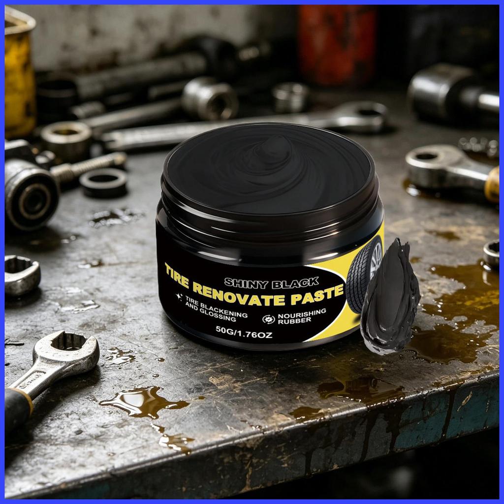 Cera De Pneu 50g Brilho Preto Detalhando Limpador De Roda Para Pneus De Carro Veículo Automotivo Caminhão RV Sedan magim