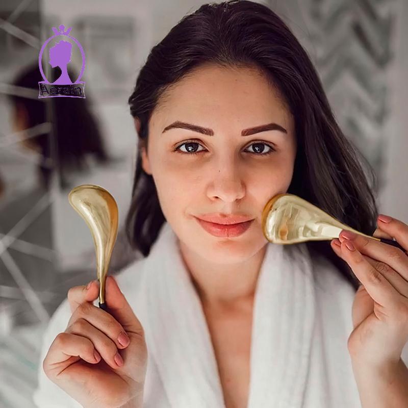 ANTH 1/2 Pcs Cryo Stis Freeze Globos De Gelo Colher Massageador Inchaço Anti Rugas Ice Hoey Roller SPA Olhos Bola De Rol