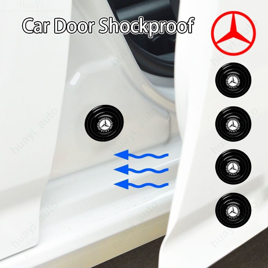 Protetor de Porta de Carro Mercedes Benz, Amortecedor de Choque, Almofada de Isolamento Acústico de Borracha para Acessó