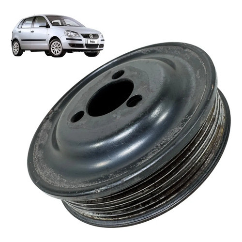 Polia Bomba Direcao Hidraulica Vw Polo 1.6 2008 Original Preto