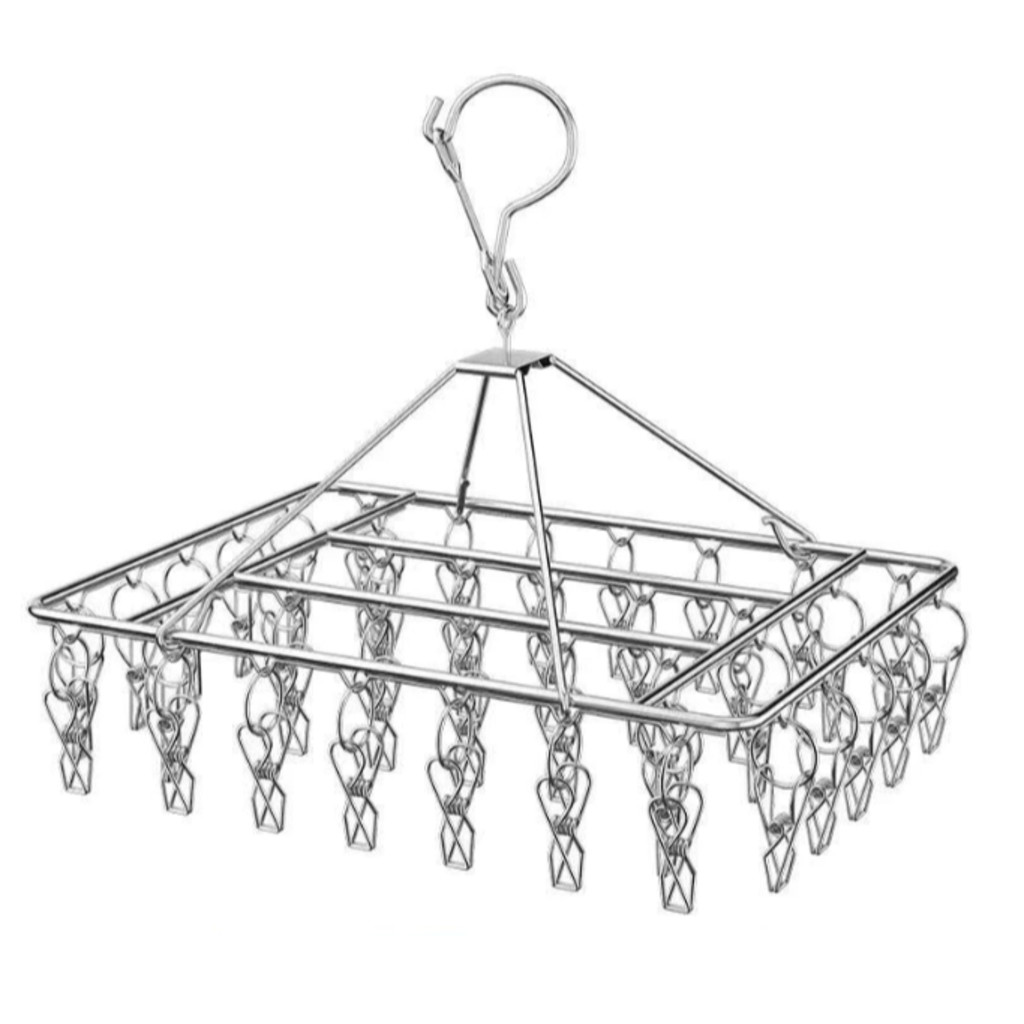 Varal 40/20 Prendedores Para Roupa Intima Para Calcinha Meia Cueca Reforçado inox