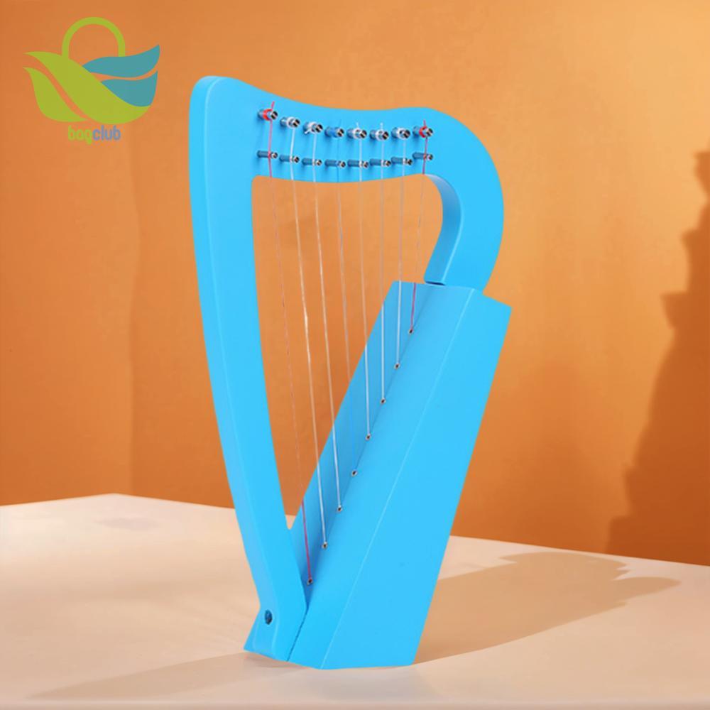 [Bagclub.br] Harpa De Lira De 8 Cordas Mini Madeira Maciça Com Chave De Afinação Instrumento De Para Crianças E Adultos