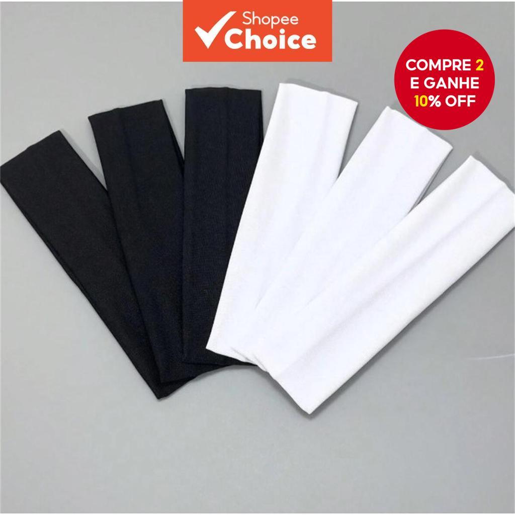 2 Unidades/6 Elegante E Simples Preto , Branco , Faixa De Cabeça Esportiva , Adequada Para Homens , Mulheres , Fitness D