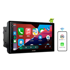 Multimidia 2 Din 7pol Qled 2gb 64gb Android Q-Led Carplay H-tech Gps Wifi Integrado