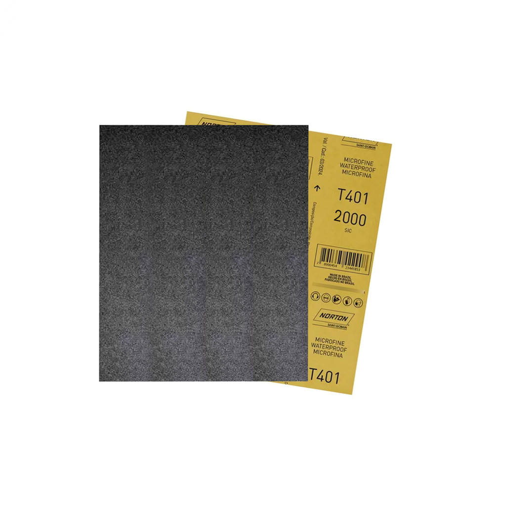 Lixa D’água Microfina Gramatura 2000 T401 230x280 Folha Norton