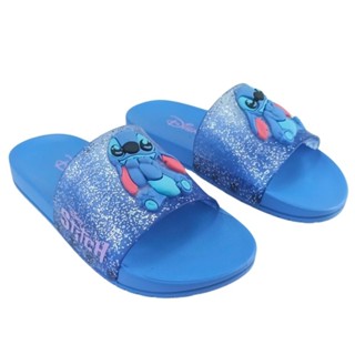 Chinelo Slide Disney Stitch Mania Gaspea Azul Glitter Menina em Oferta na Shopee