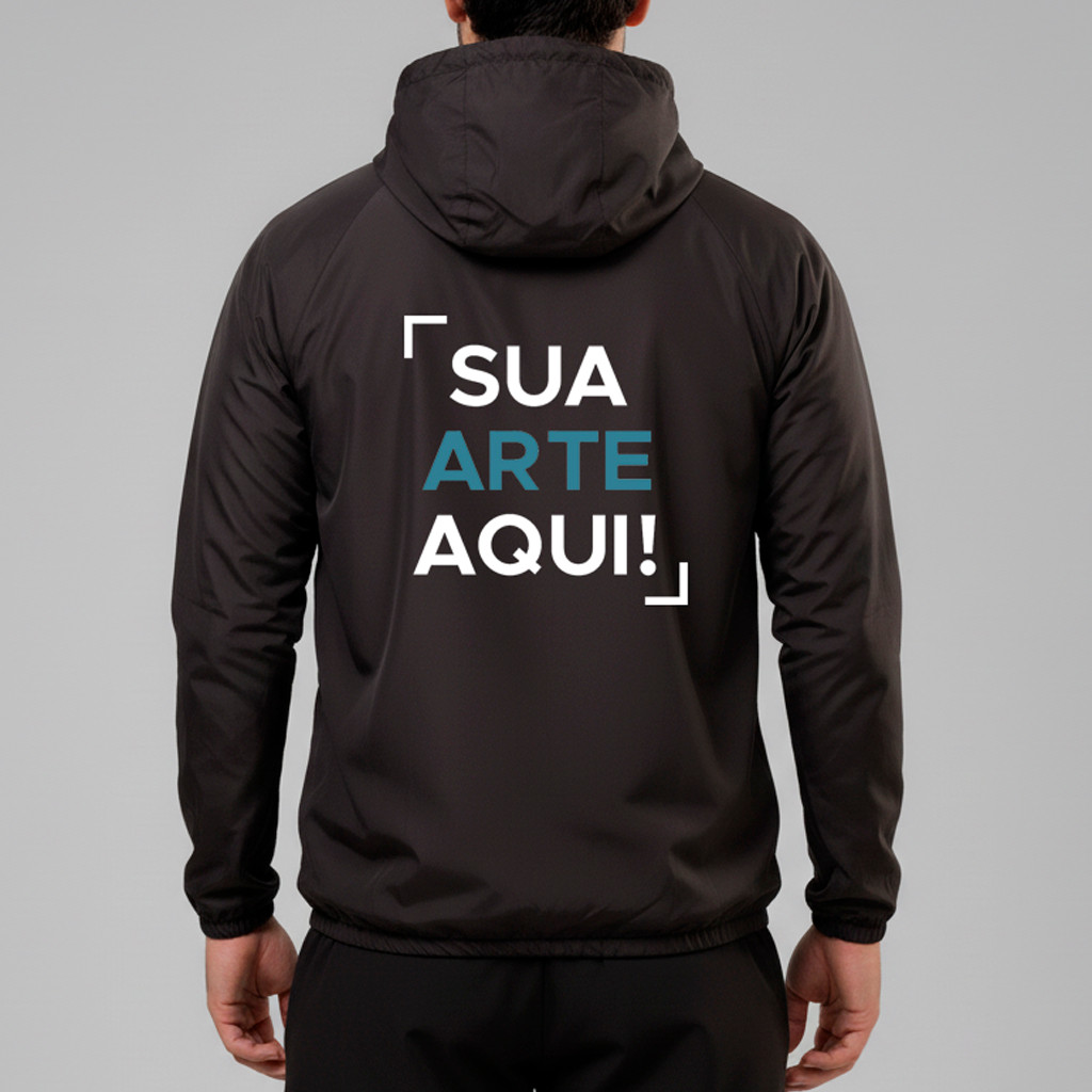 Jaqueta Corta Vento Capuz Impermeável Personalizada Equipe em Oferta na Shopee