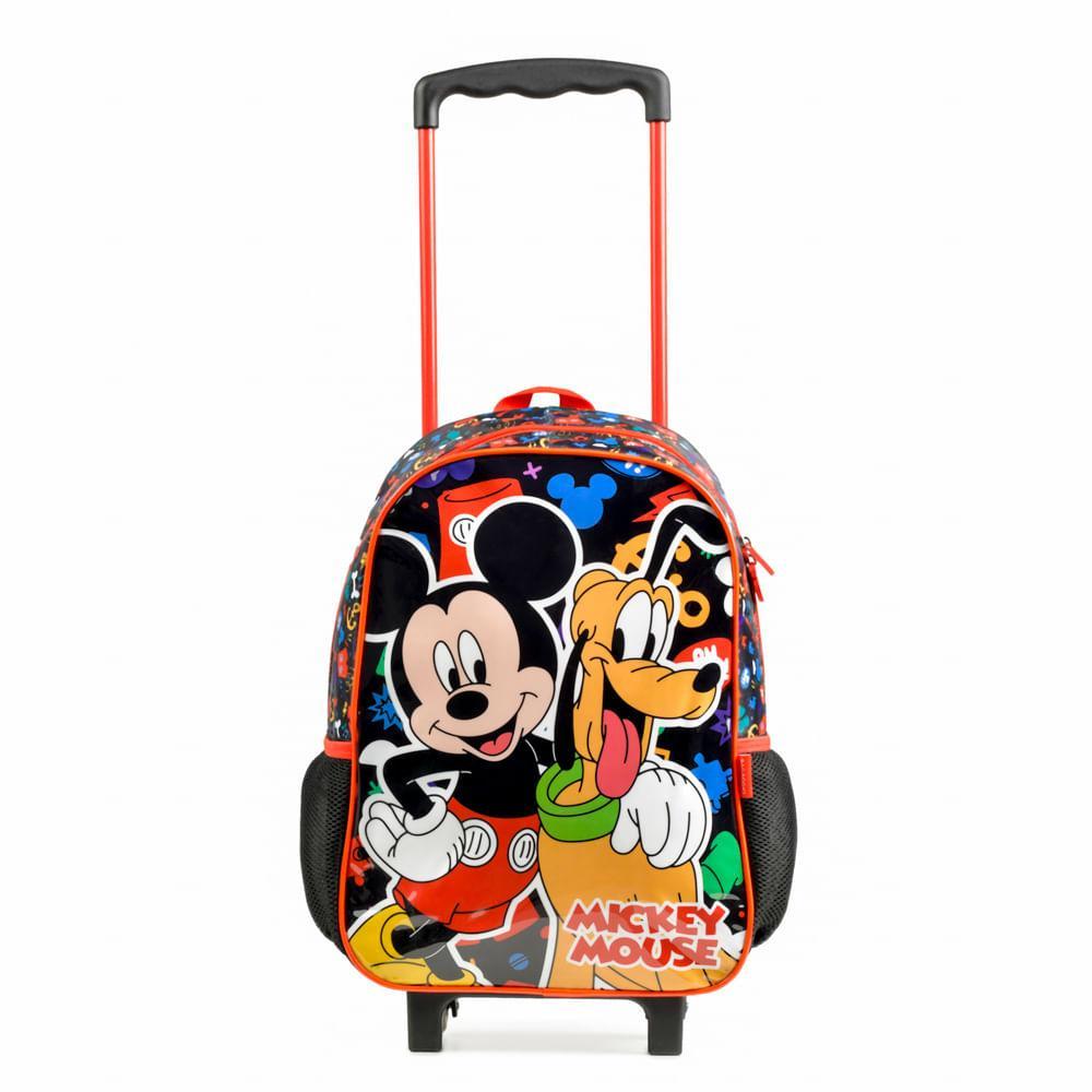 Mochila de Rodinha Infantil Mickey Preto em Oferta na Shopee