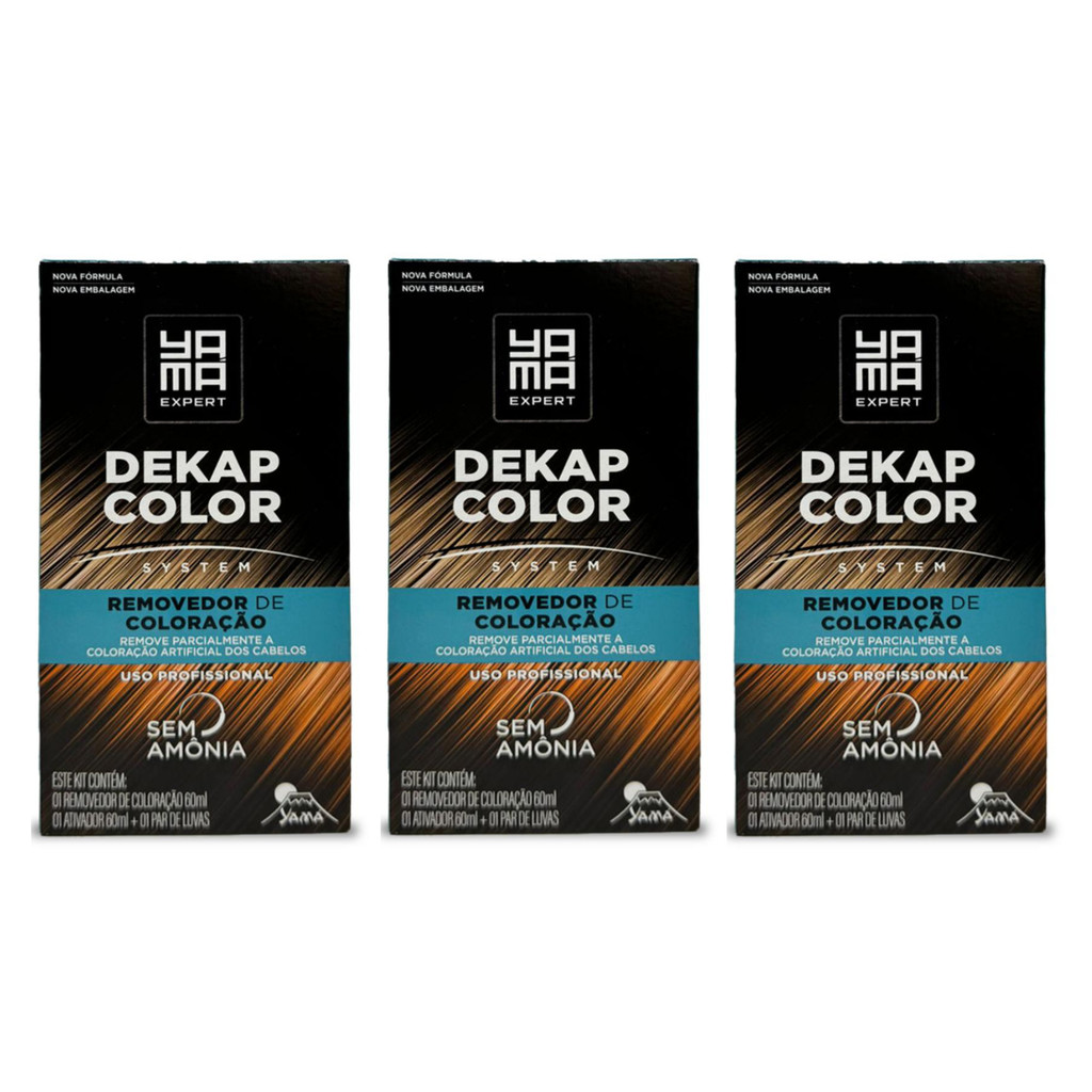 Kit Com 3 Dekapcolor System Yamá 120ml