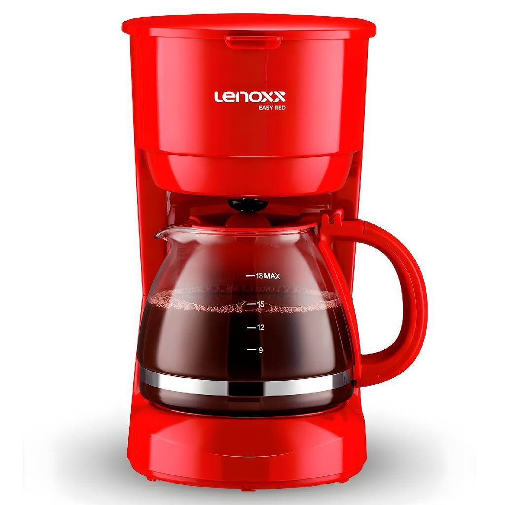 Imagem Cafeteira Elétrica Lenoxx Easy Red Semi Automática 220V 18 Cafés