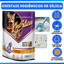 Areia para Gato Silica EF Pet Areia Sanitaria para Gato - MELHOR PREÇO