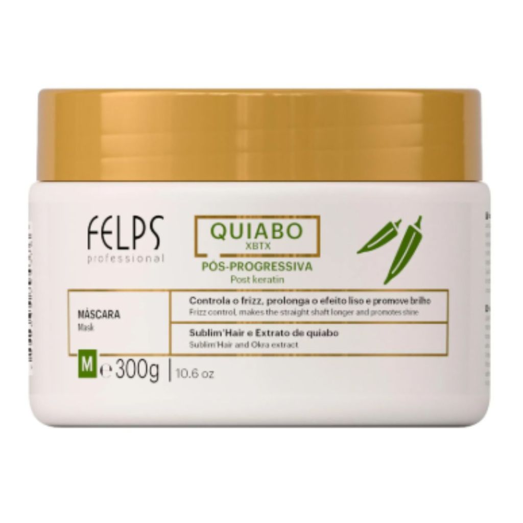 Máscara Quiabo XBTX Pós Progressiva Felps Professional 300g