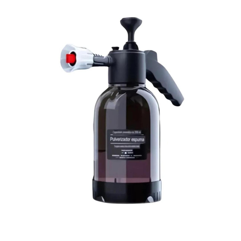Pulverizador Manual Snow Foam 2L + Bico de Leque Direcionável Borrifador, Jato, Espuma, Limpeza e Lavagem